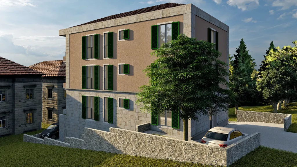 Квартира с одной спальной комнатой и видом на море в Херцег Нови, Дженовичи